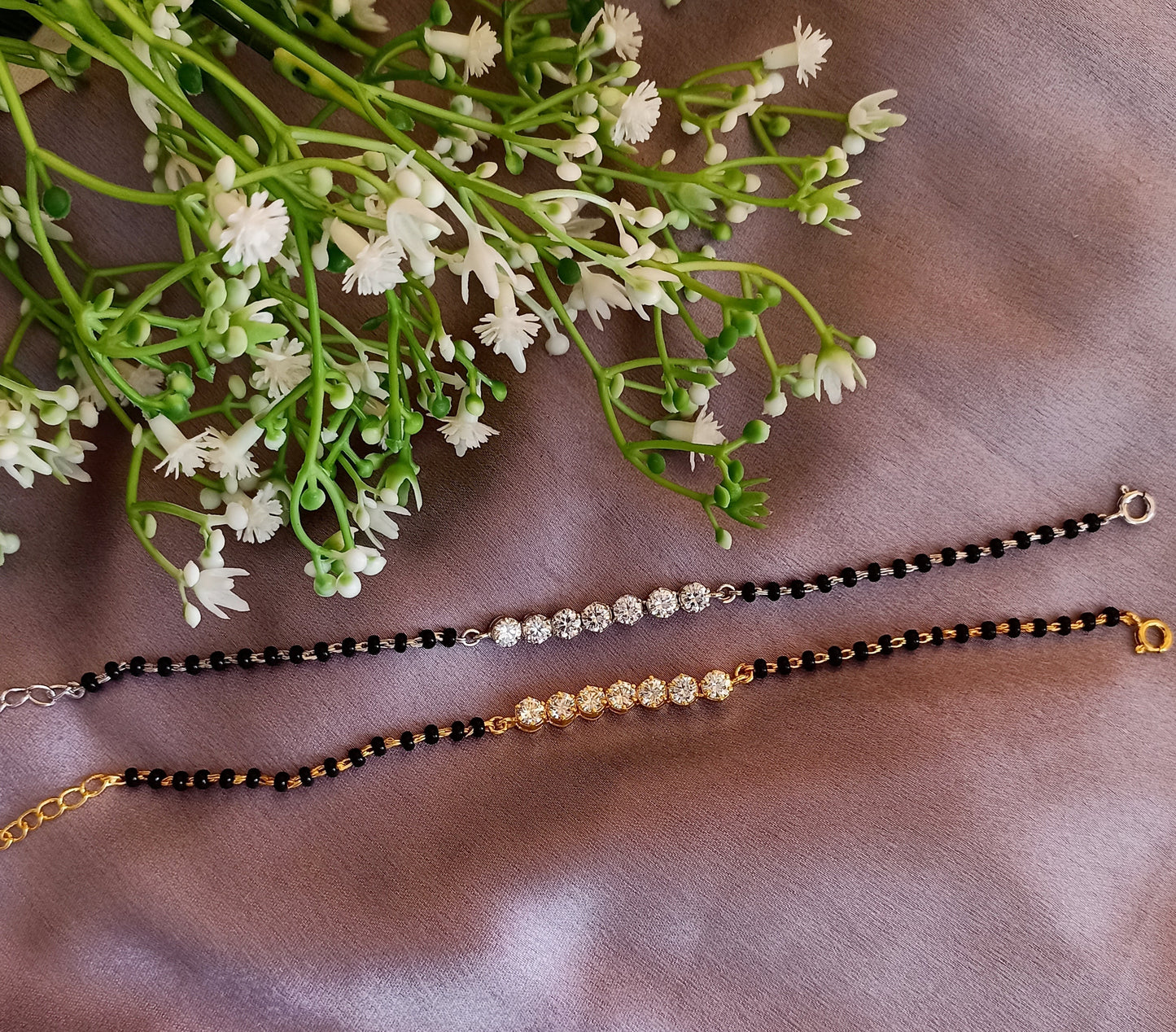 925 Silver Bracelet with 7 Solitaires - PREORDER