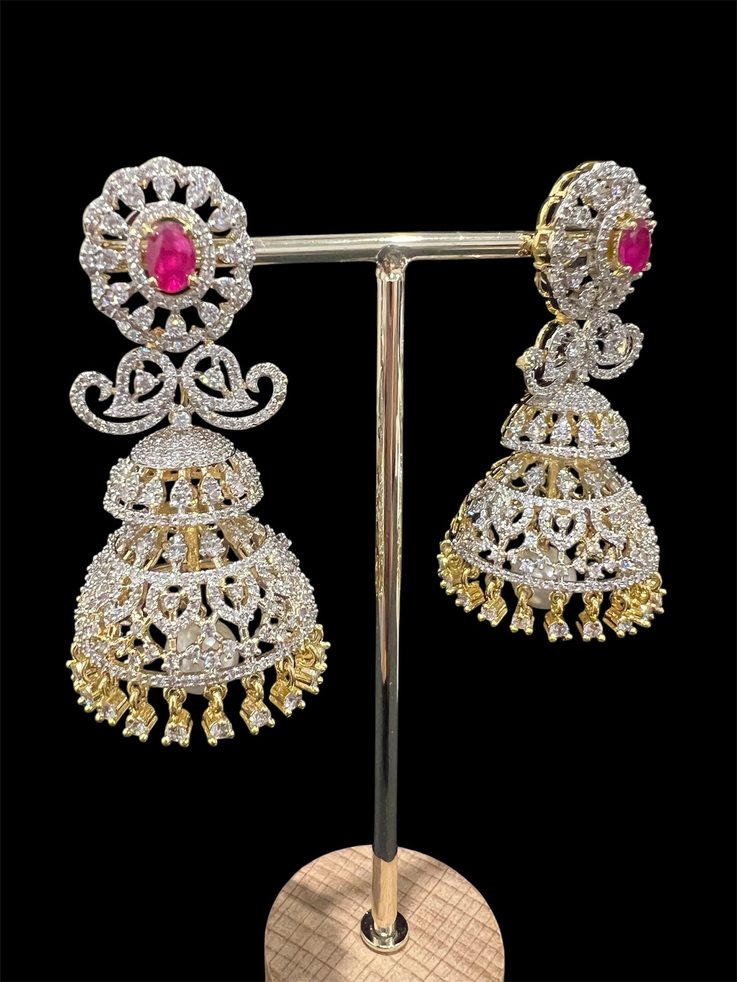 Diamond look Jhumkas