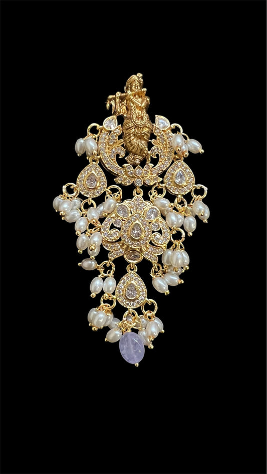 Krishna motif earrings