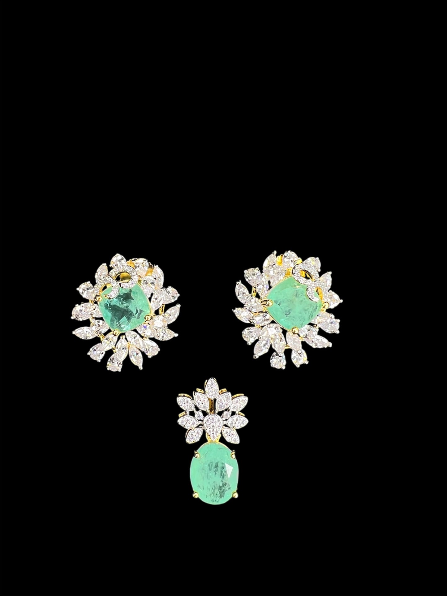 CZ pendant and Studs set