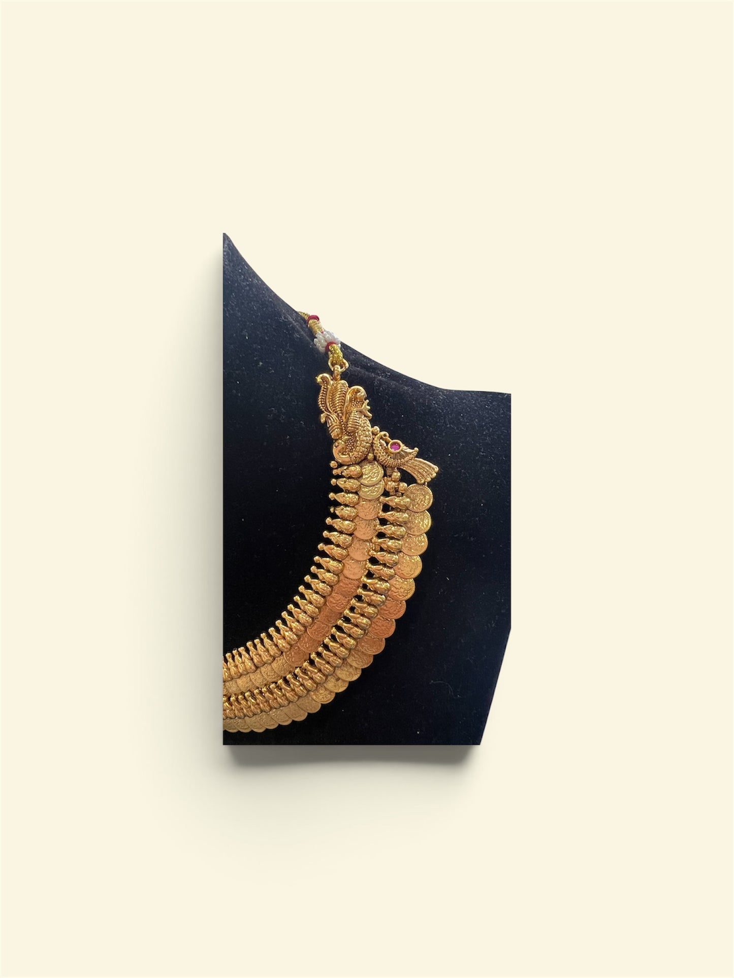 Antique gold finish Kasu Choker