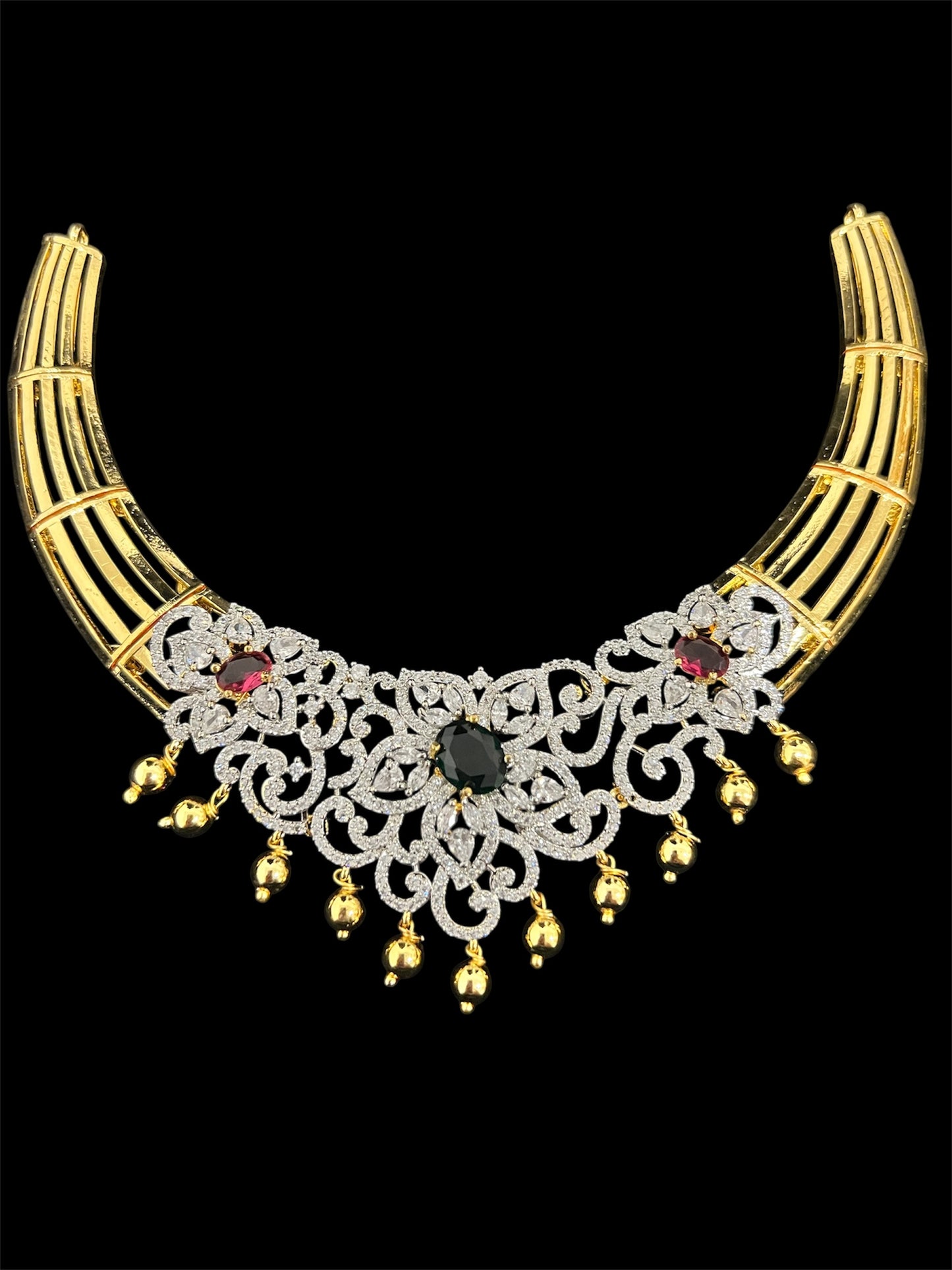 Diamond inspired Kante choker set