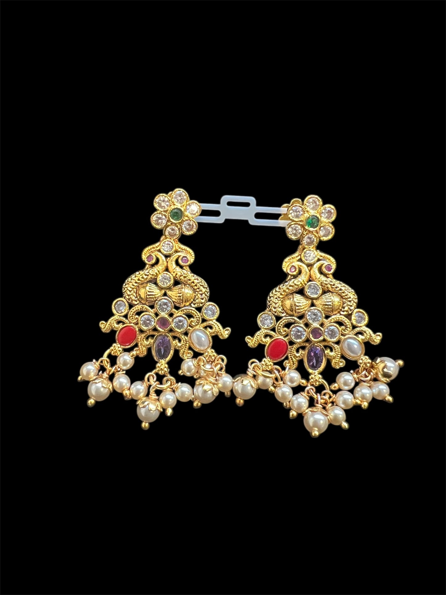 925 Silver Navratna Kante Set