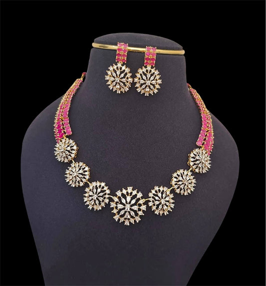 Kemp CZ short necklace set
