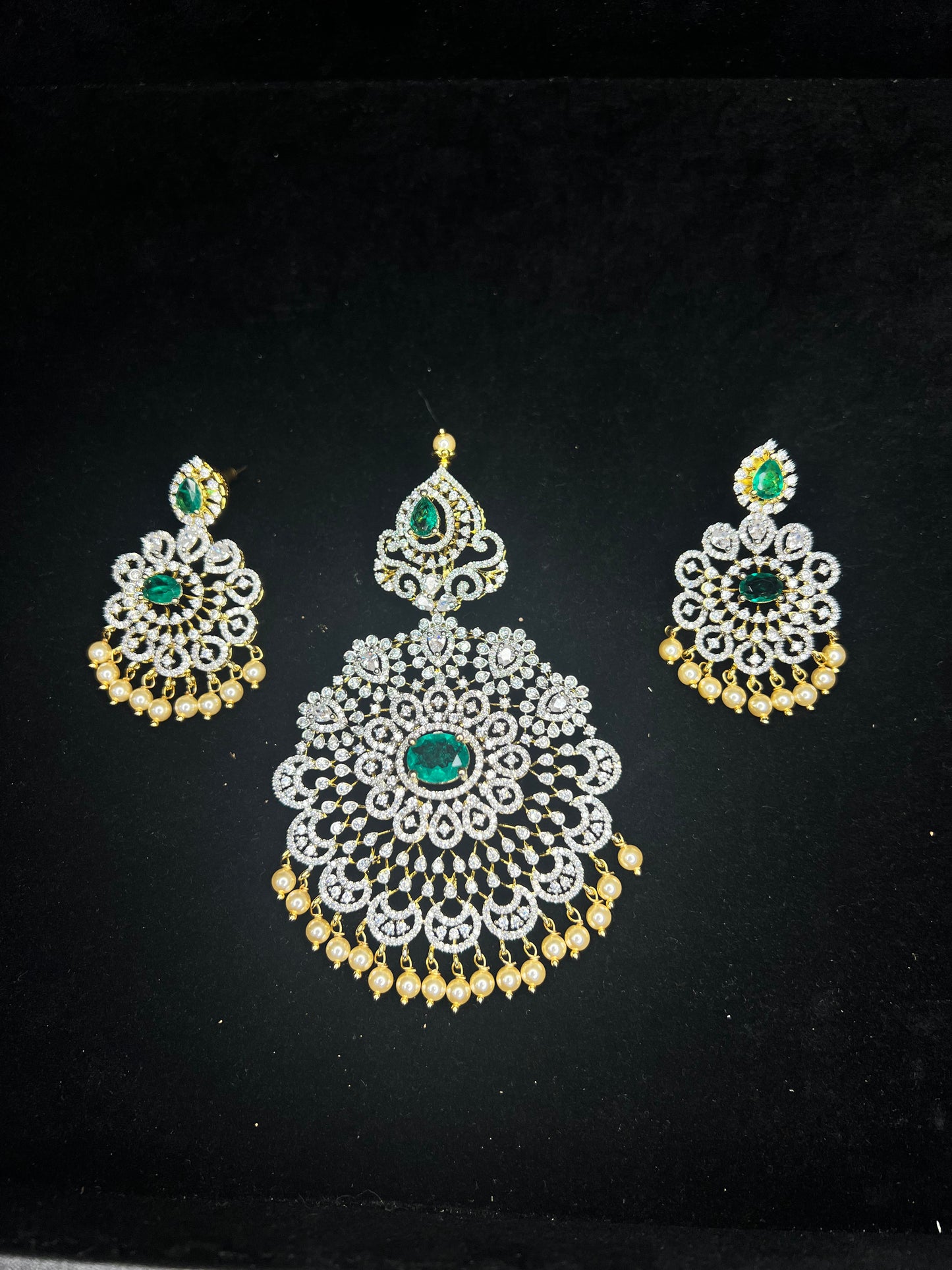 Statement CZ Pendant Sets
