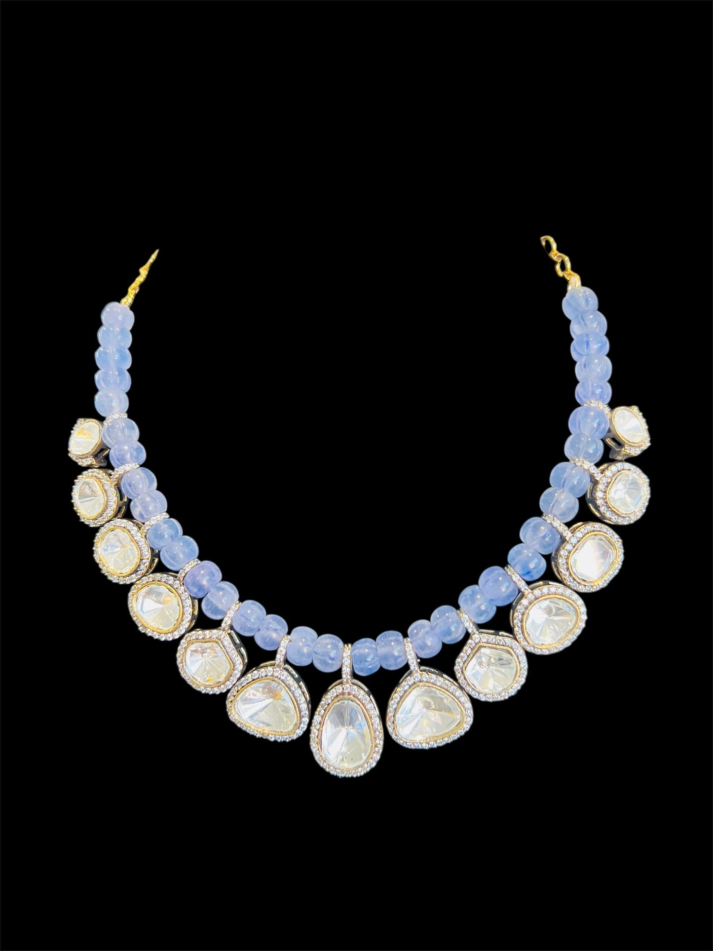 Tanzanite polki necklace
