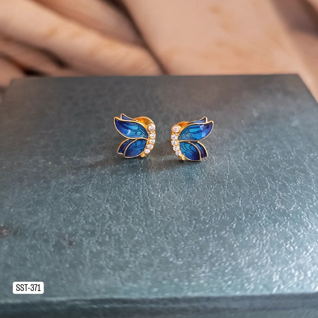 92.5 Silver Butterfly Studs