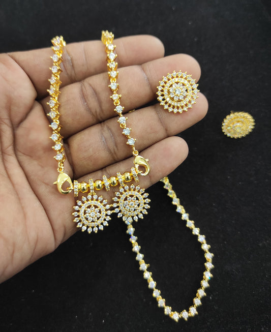 Solitaire Thali Chain with Studs