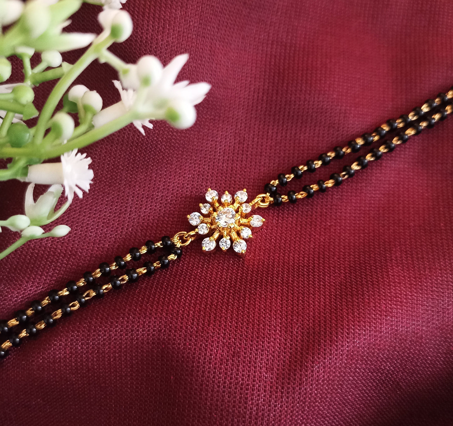 925 Silver Bracelet Floral Pendant - PREORDER