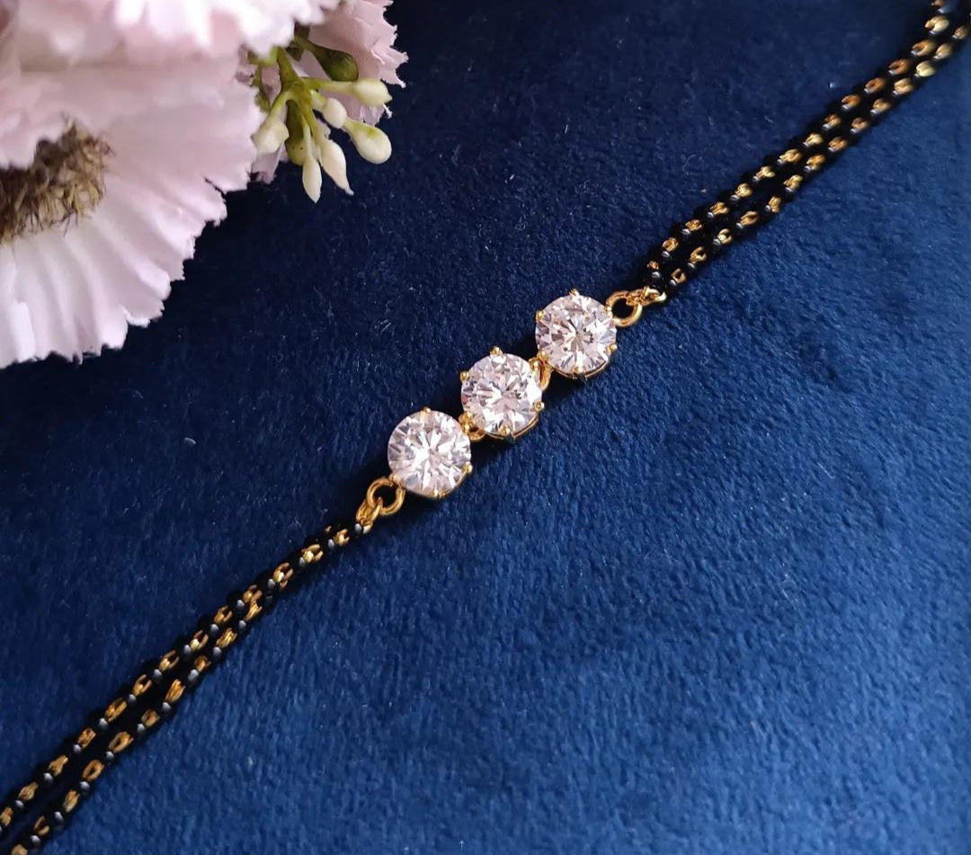 925 Silver Bracelet with 3 Solitaires - PREORDER