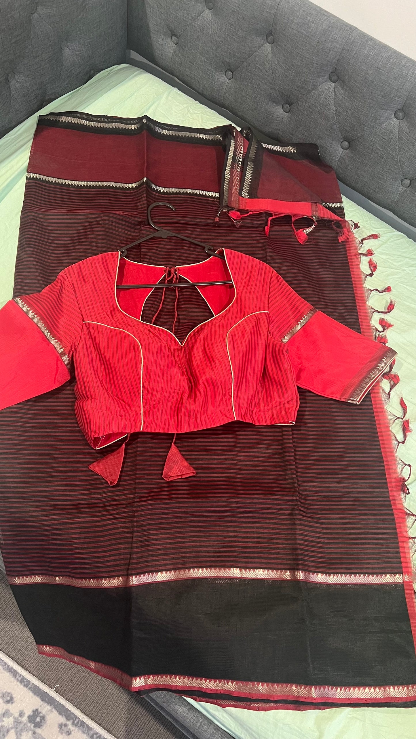 Handloom Mangalagiri Saree with Blouse
