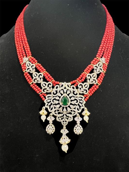Diamond inspired Necklace Set
