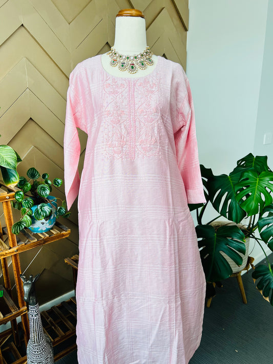 Baby Pink Kurta Set