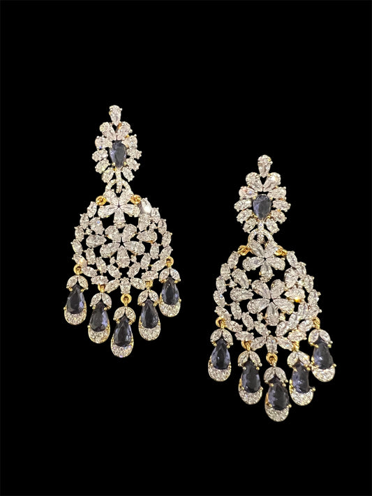 Amethyst chandelier earrings