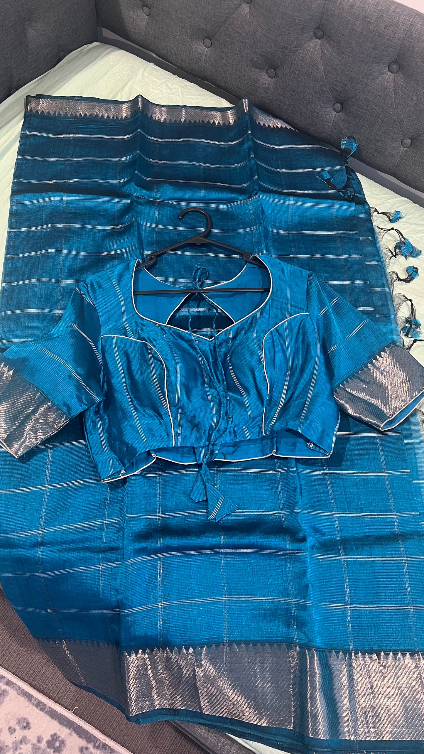 Handloom Mangalagiri Saree with Blouse