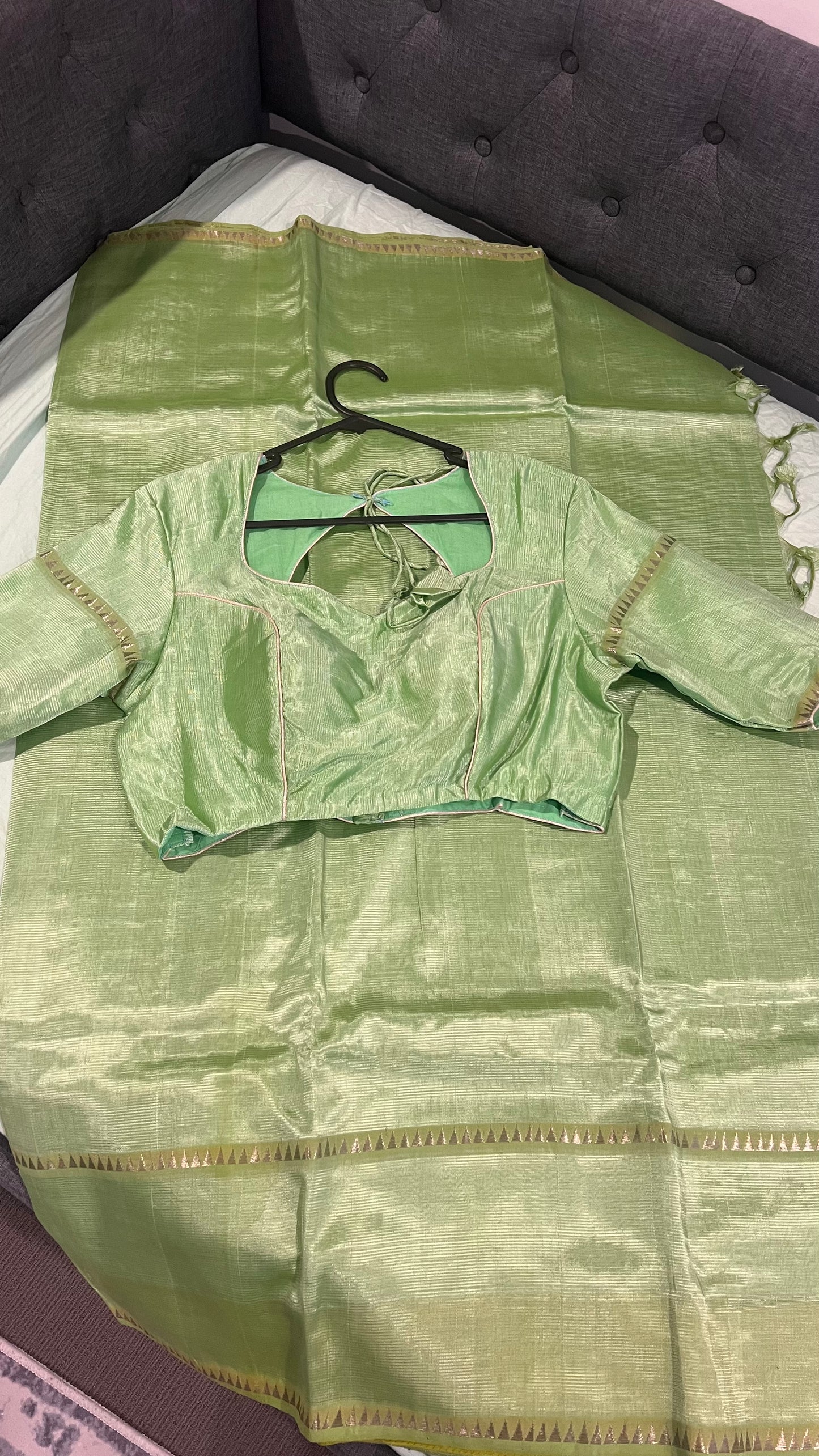 Handloom Mangalagiri Saree with Blouse