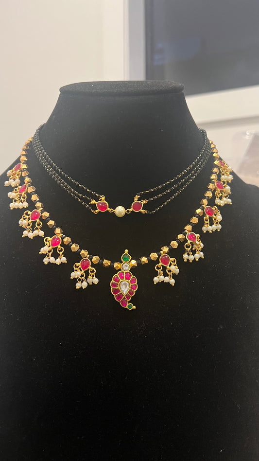Jadau Kundan Combo set