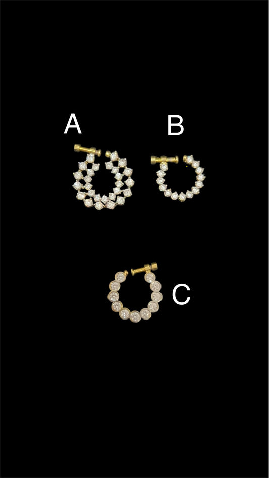 Diamond look Nose rings