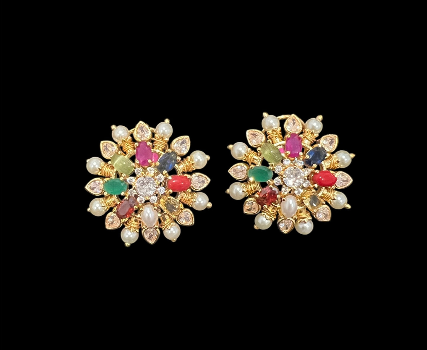 Navratna studs set
