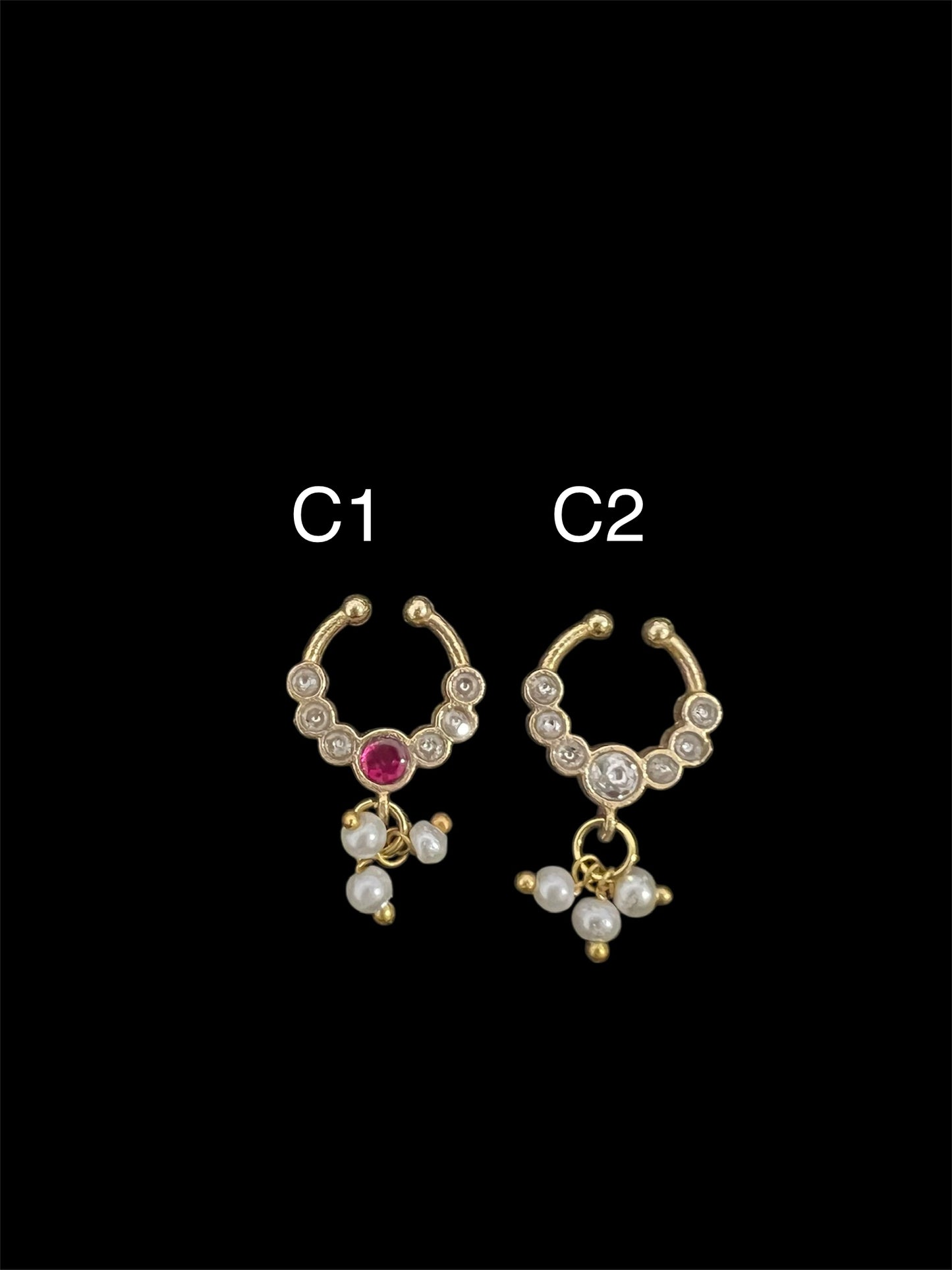 Jadau Kundan Septum Ring