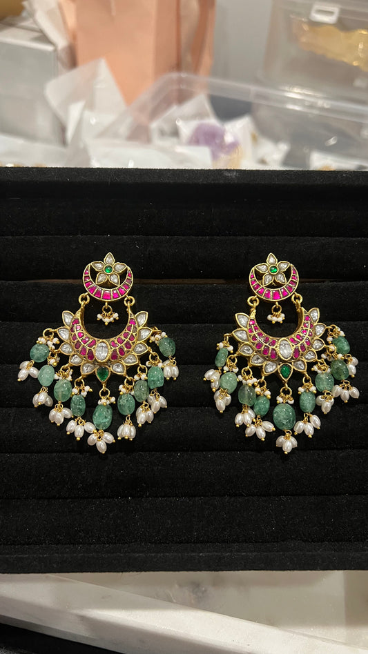 Jadau Kundan Chaandbaali