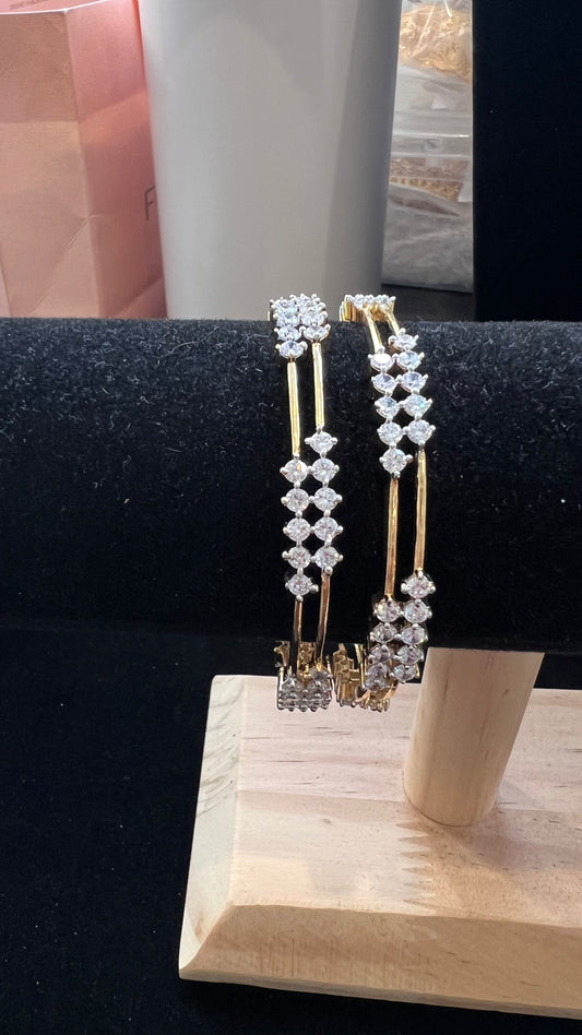Diamond look bangles