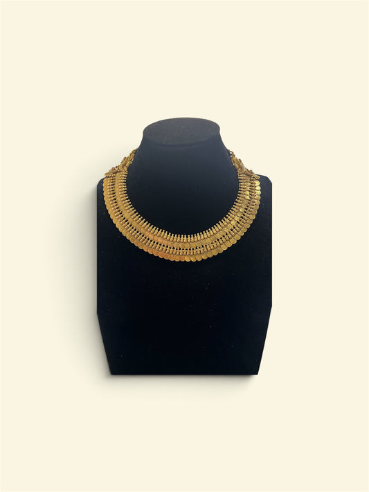 Antique gold finish Kasu Choker