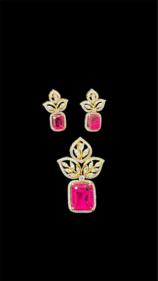 CZ Pendant Set