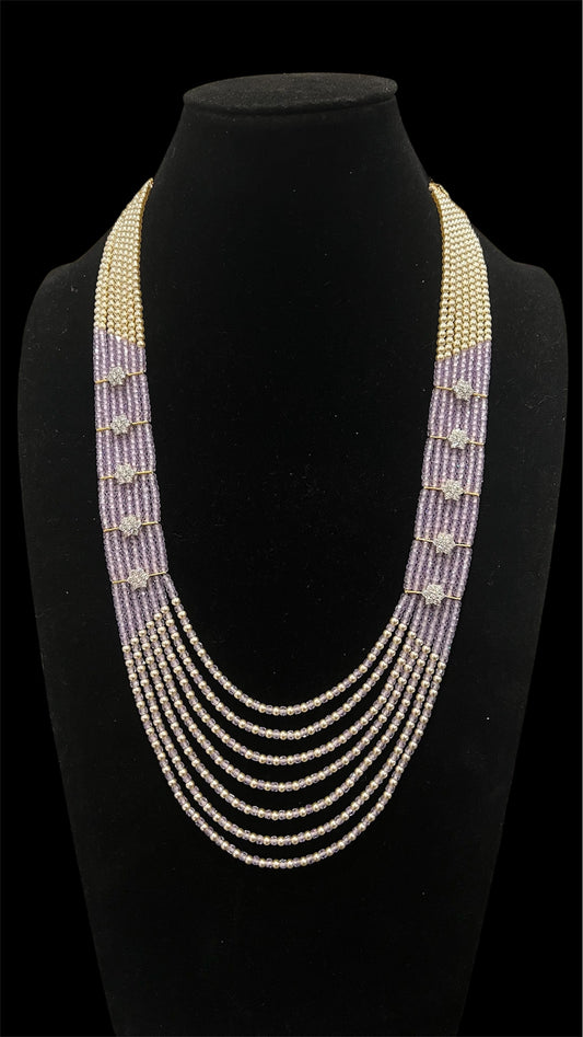 Lilac beads necklace