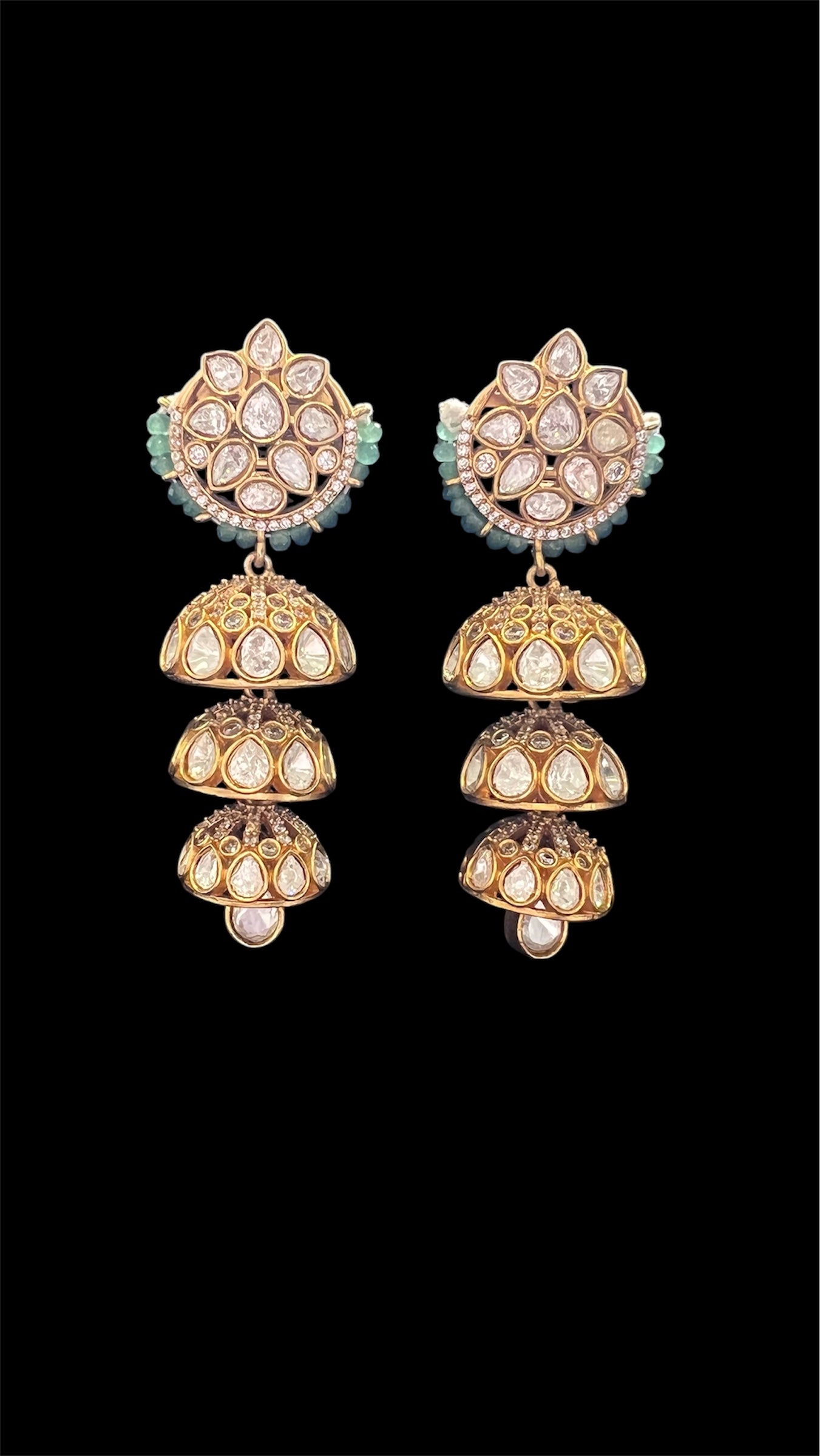 Polki Jhumkas