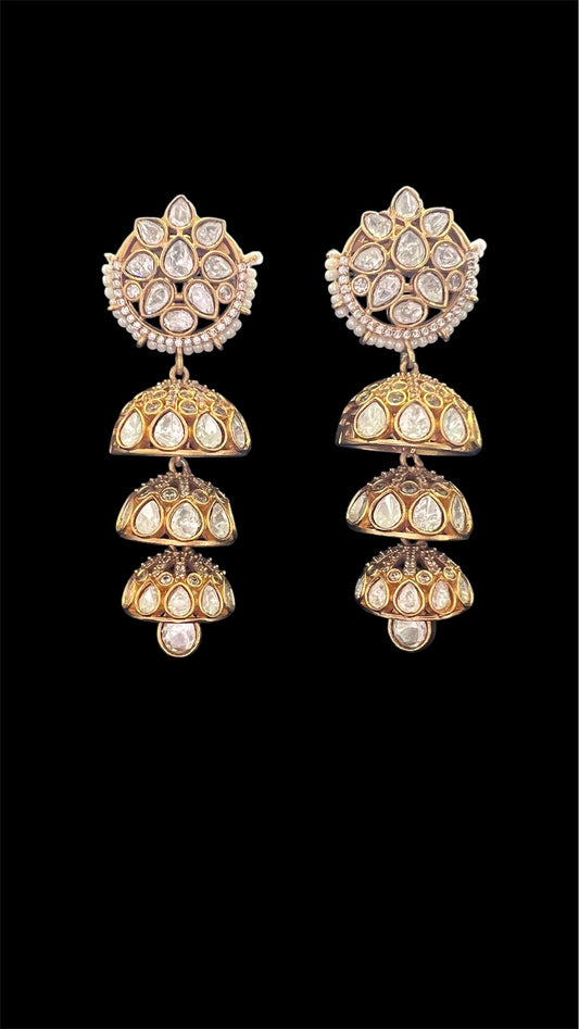 Polki Jhumkas