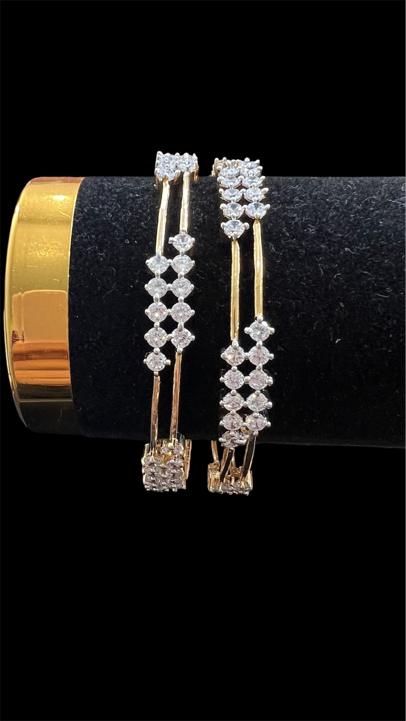 Diamond look bangles