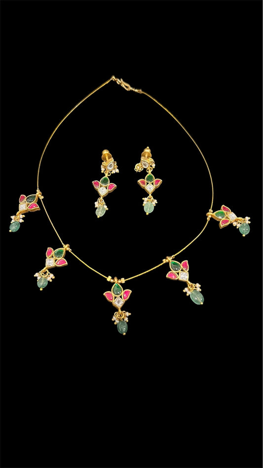 Jadau Kundan Invisible Chain set