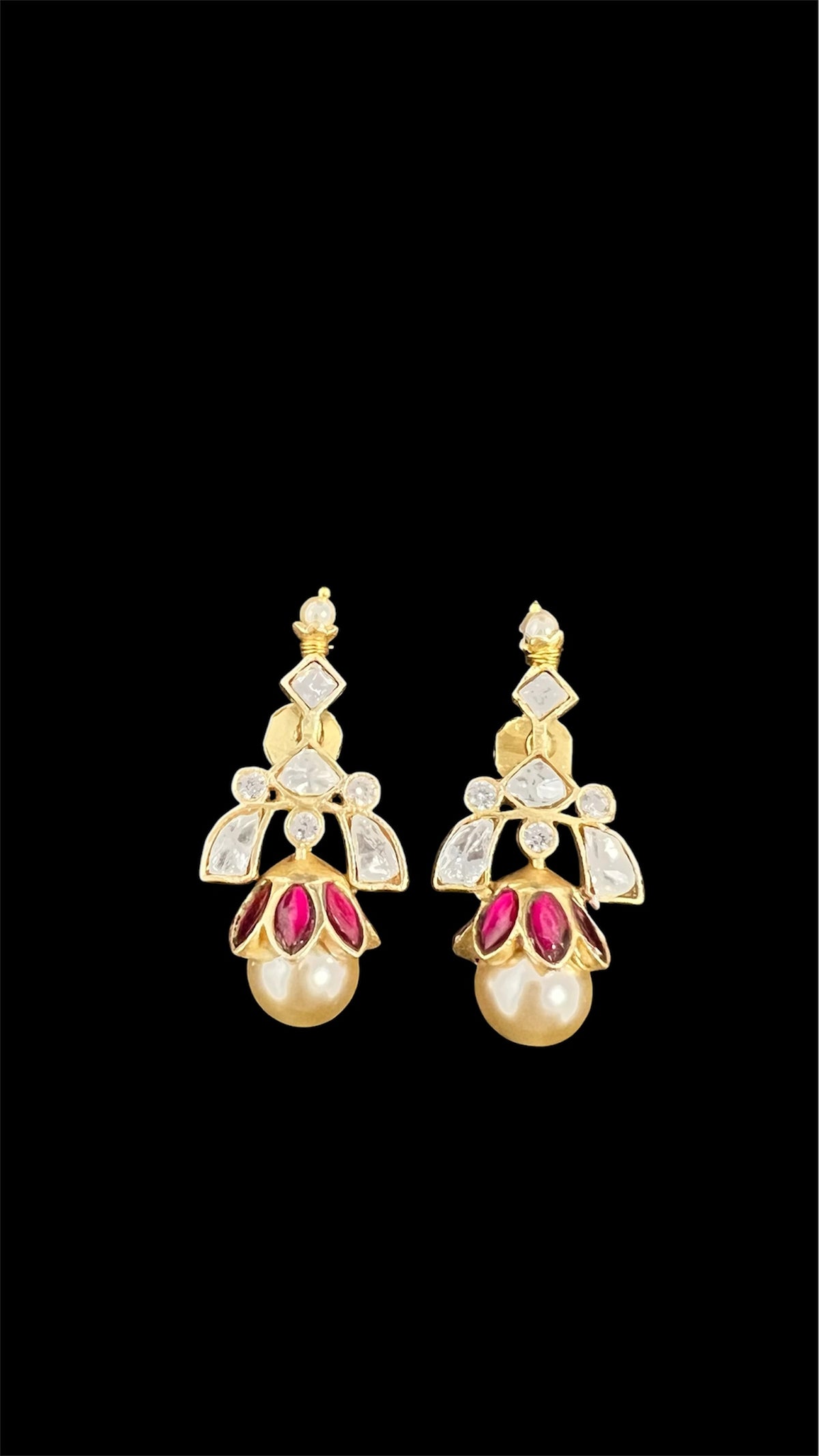 Jadau Kundan Pearl necklace set