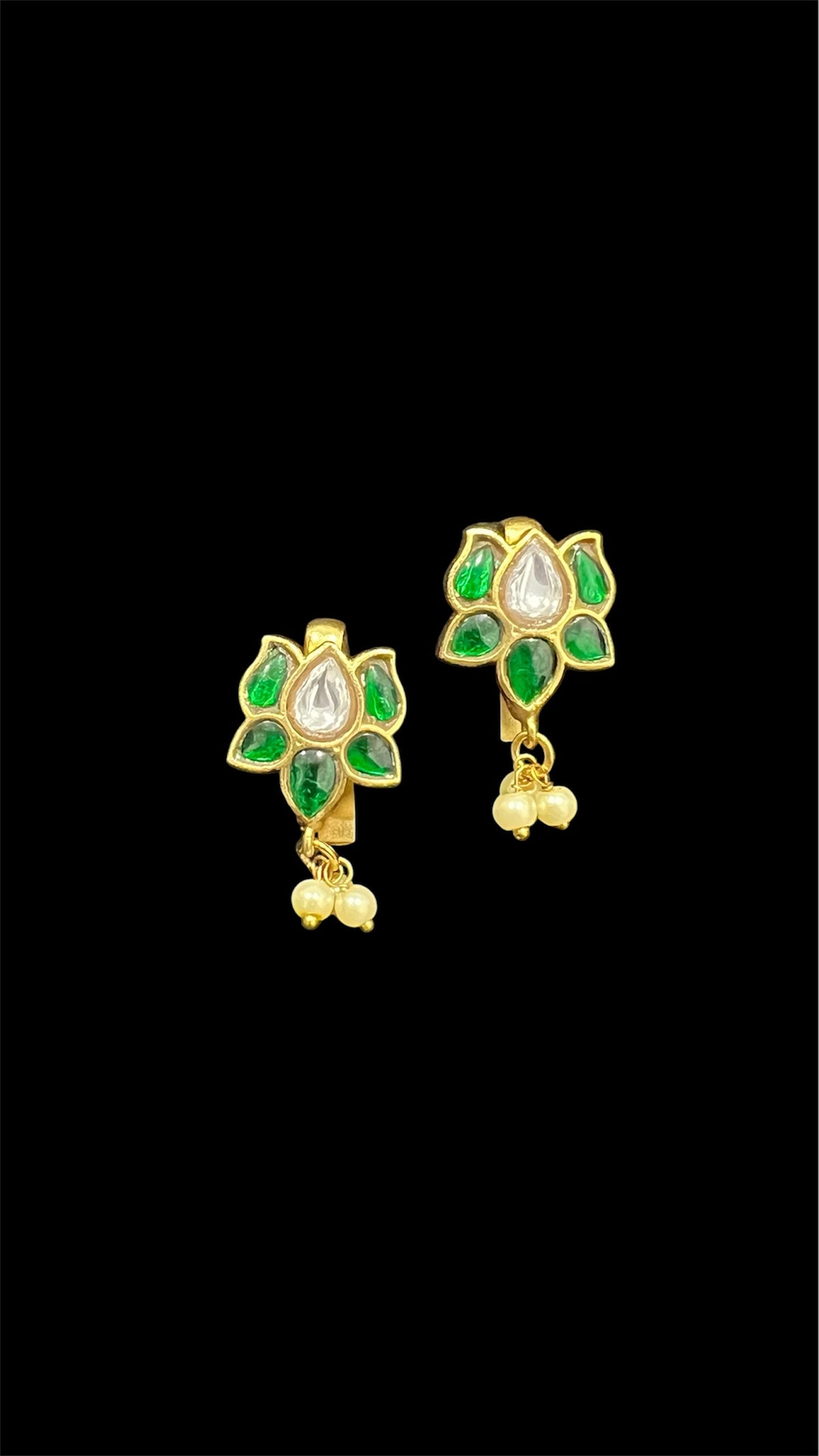 Jadau Kundan lotus Bugadi