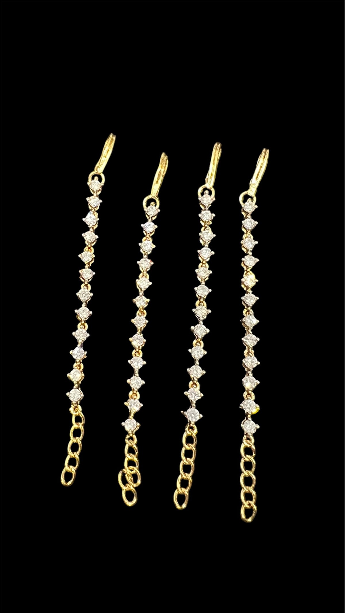 Diamond Inspired ear chain