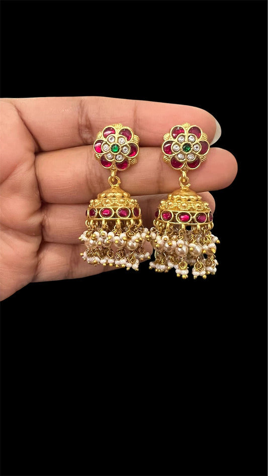 Jadau kundan jhumka