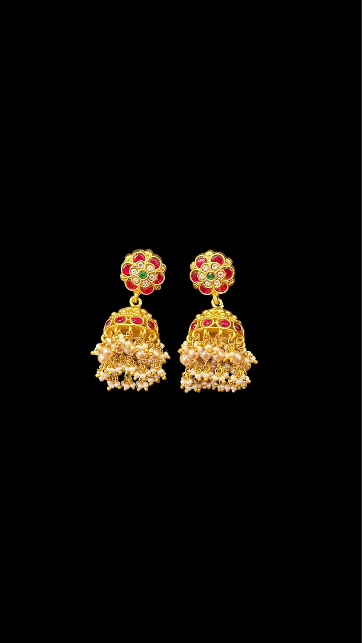Jadau kundan jhumka