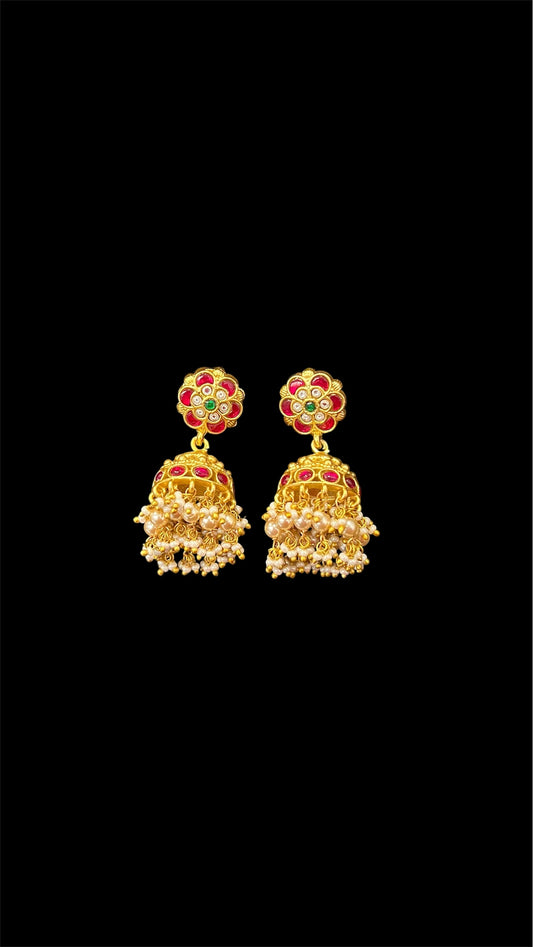 Jadau kundan jhumka