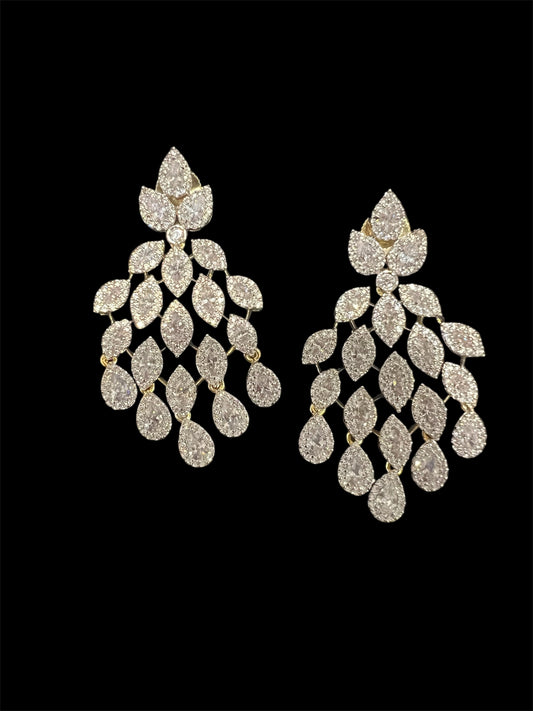 Diamond look earrings
