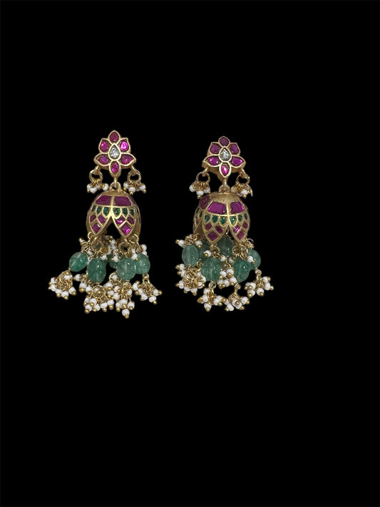 Jadau Kundan Jhumkas