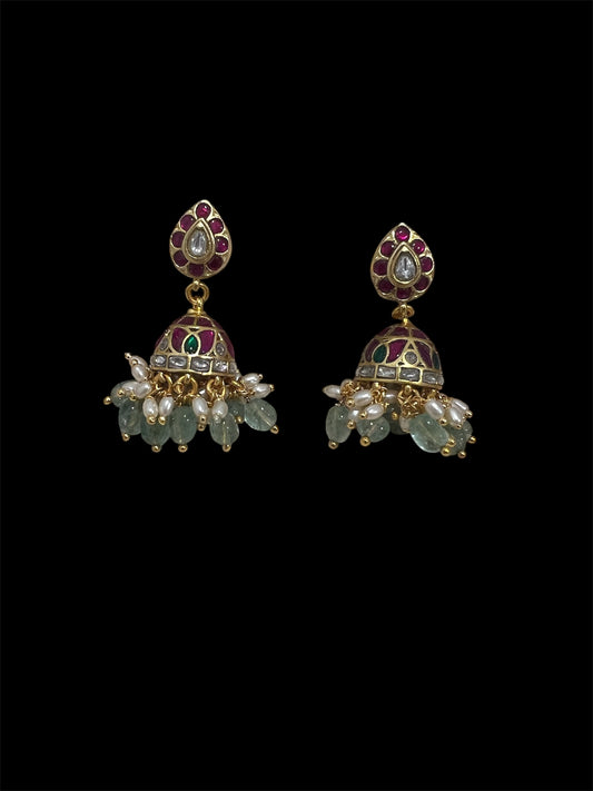 Jadau Kundan Mini Jhumkas