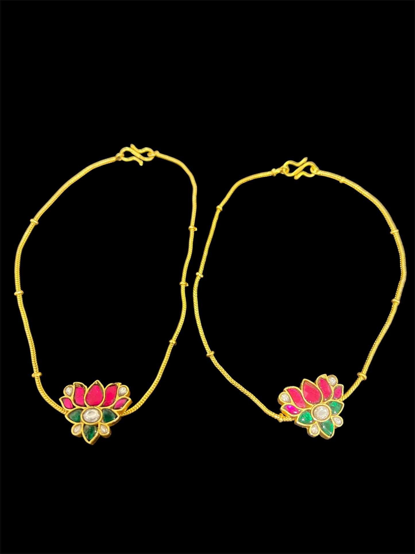 Jadau Kundan Anklets