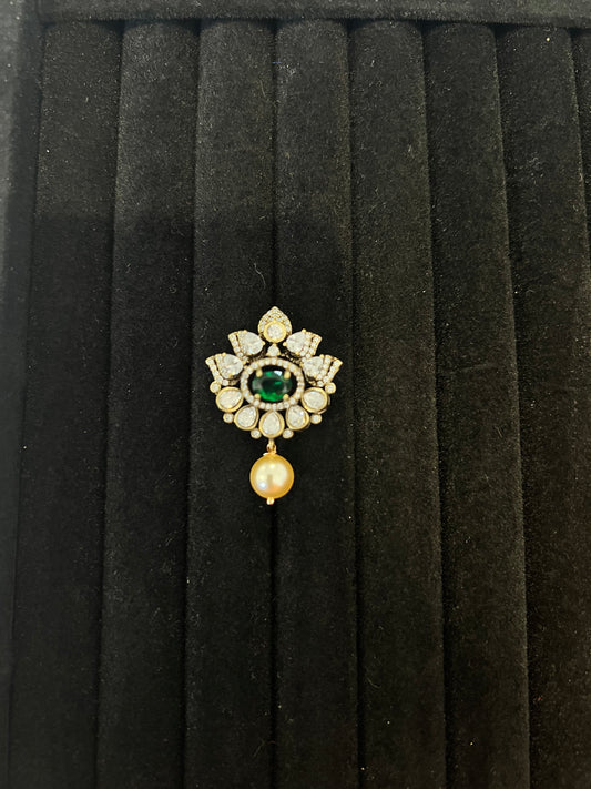 Victorian Moissanite Pendant Only