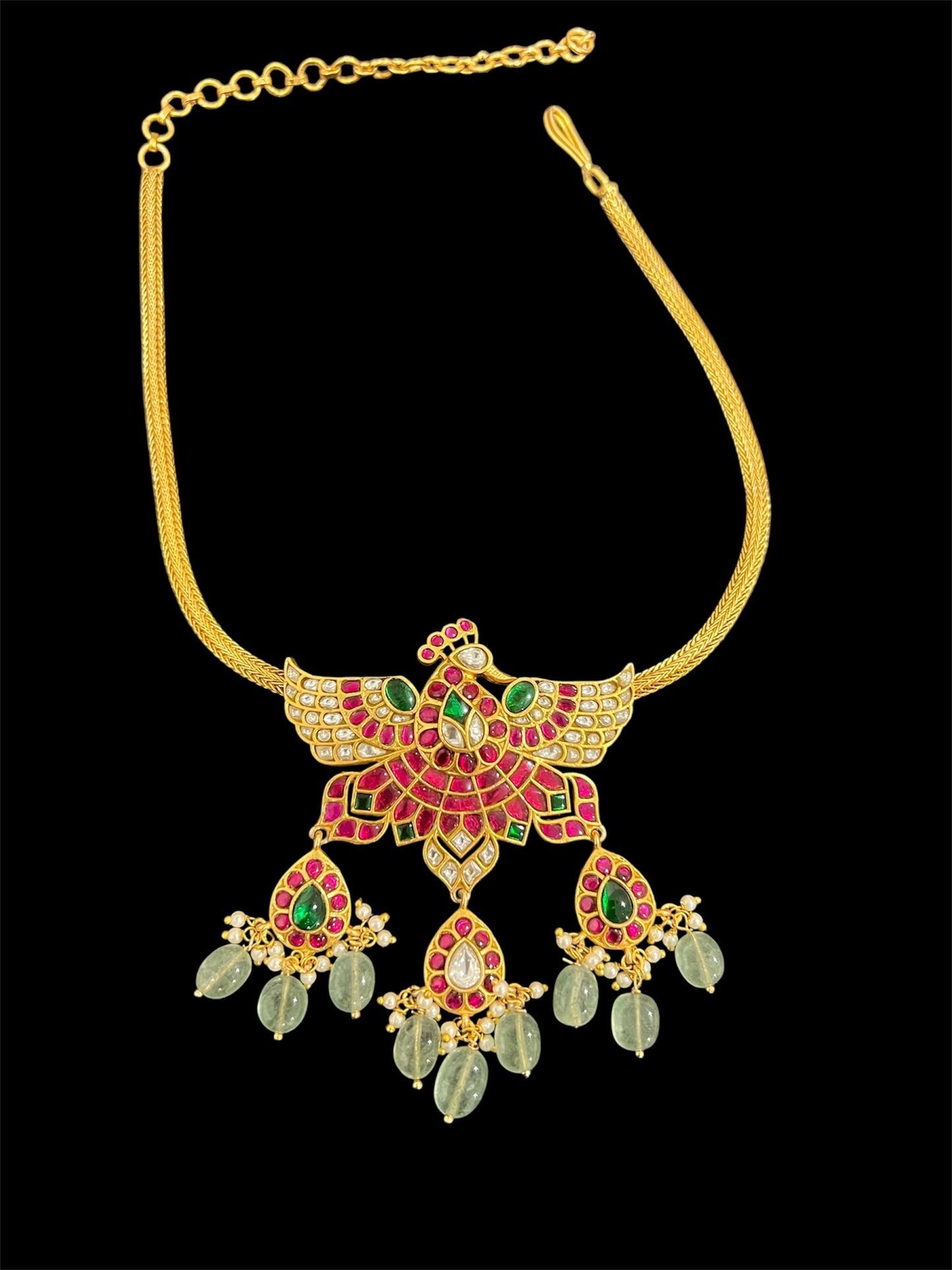 Jadau Kundan Peacock necklace