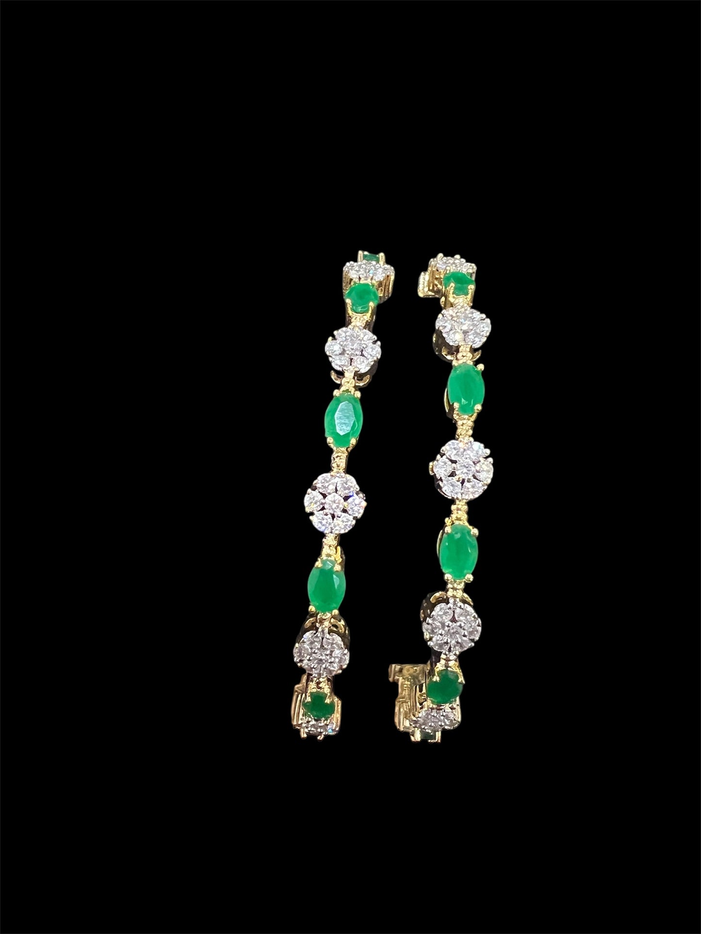 Diamond look Floral Bangles