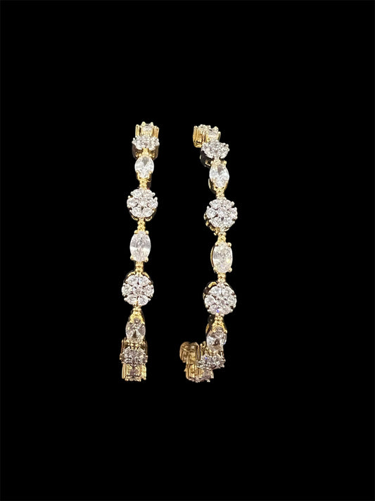 Diamond look Floral Bangles