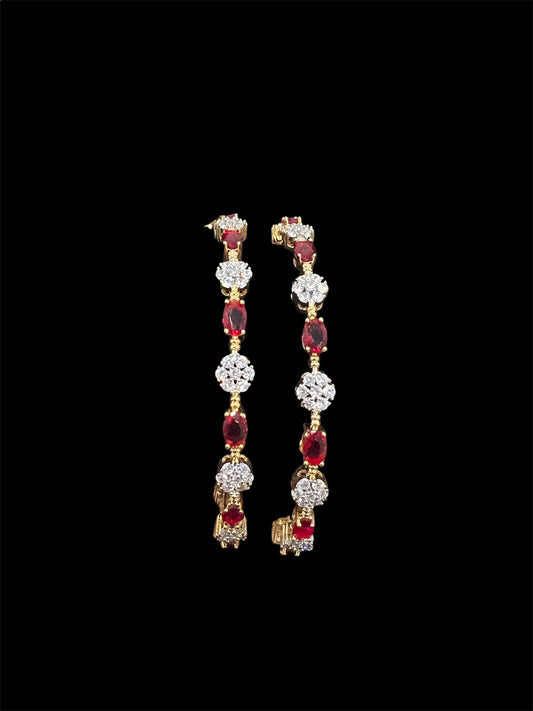 Diamond look Floral Bangles