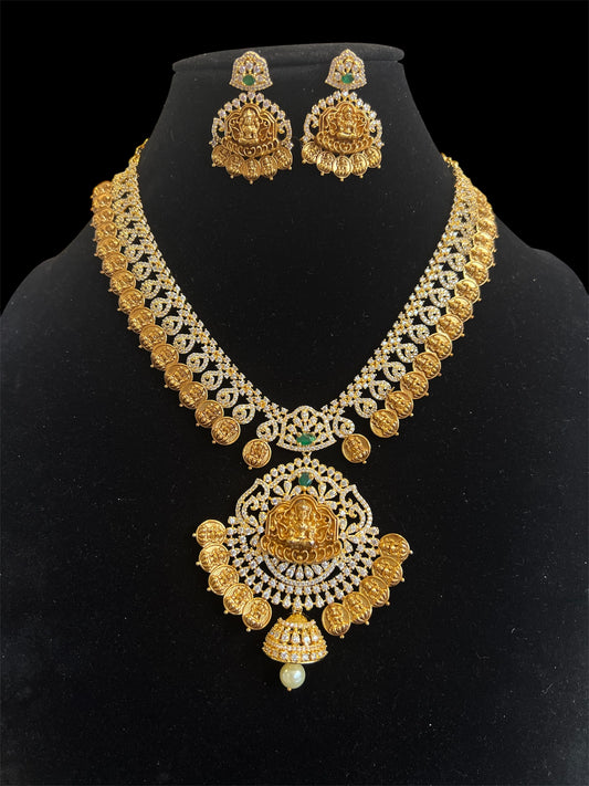 CZ Antique Kasumala Necklace Set