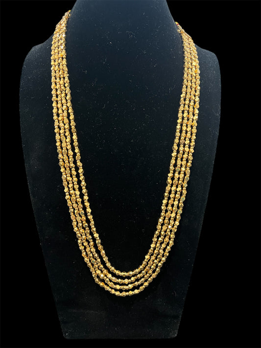 Dholki beads long necklace